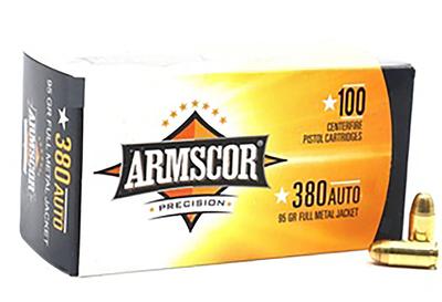 380ACP VALUE PACK 95GR FMJ 100RNDS