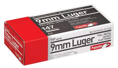 9MM FMJFP 147 GRAIN FLAT POINT
