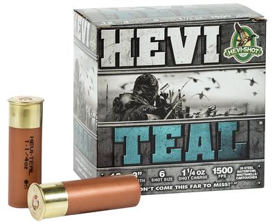 12GA HEVI-TEAL 3` 11/4OZ #6 1500FPS