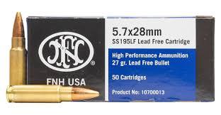 5.7X28MM SS195LF LEAD FREE 27GR 50RNDS