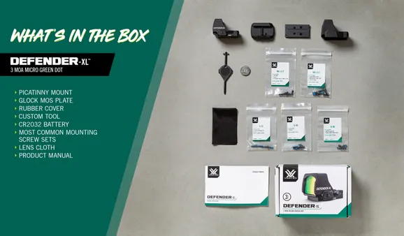 Defender-XL™ Micro Green Dot DFXL-MGD3