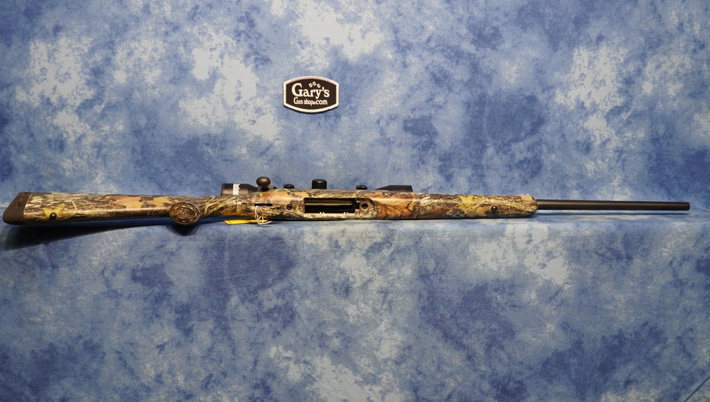 USED SAVAGE AXIS 243 WIN CAMO STOCK W/SCOPE