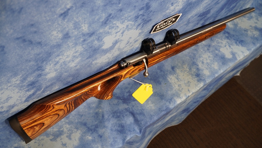 USED SAVAGE MARK II STAINLESS LAMINATE HVY BBL 22 LR