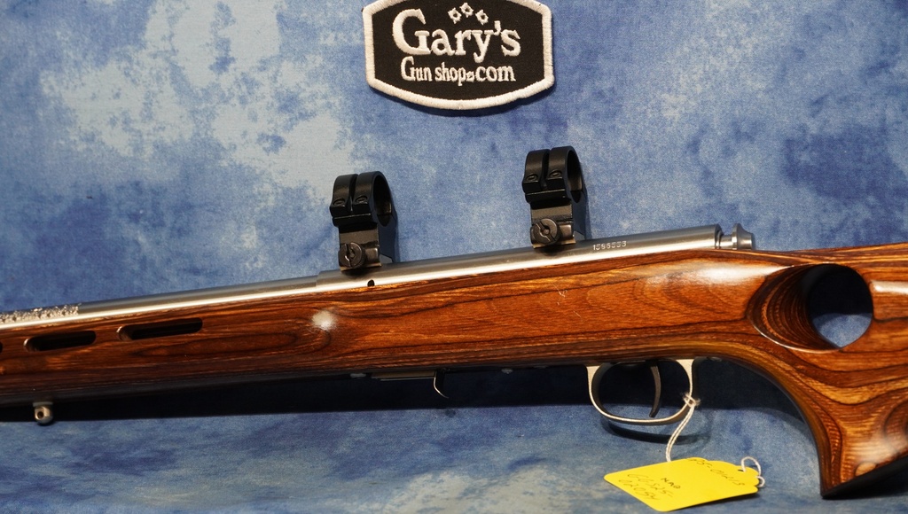 USED SAVAGE MARK II STAINLESS LAMINATE HVY BBL 22 LR