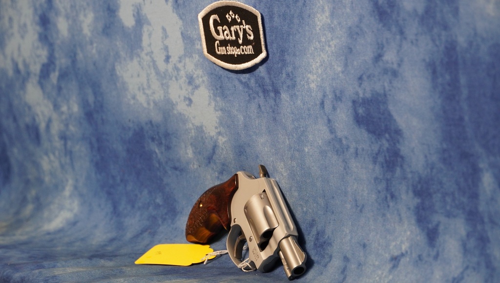 USED SMITH & WESSON MODEL 637 38 SPECIAL WOOD GRIPS