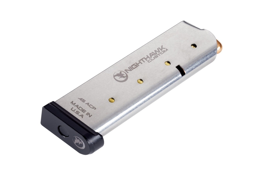 NIGHTHAWK MG0048 OEM 8 ROUND 45 ACP MAGAZINE ALUMINUM BASE PAD