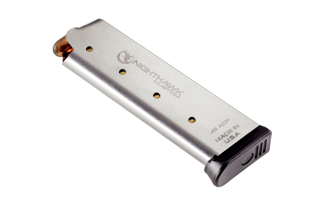 NIGHTHAWK MG0042 1911 OEM 45 ACP 8 ROUND MAGAZINE STAINLESS