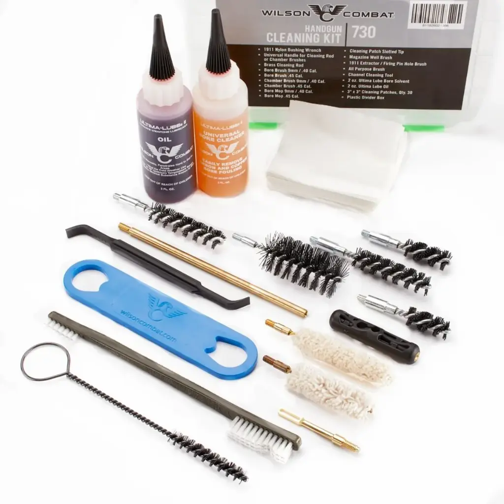 WILSON COMBAT 730 HANDGUN CLEANING KIT WITH HARD CASE