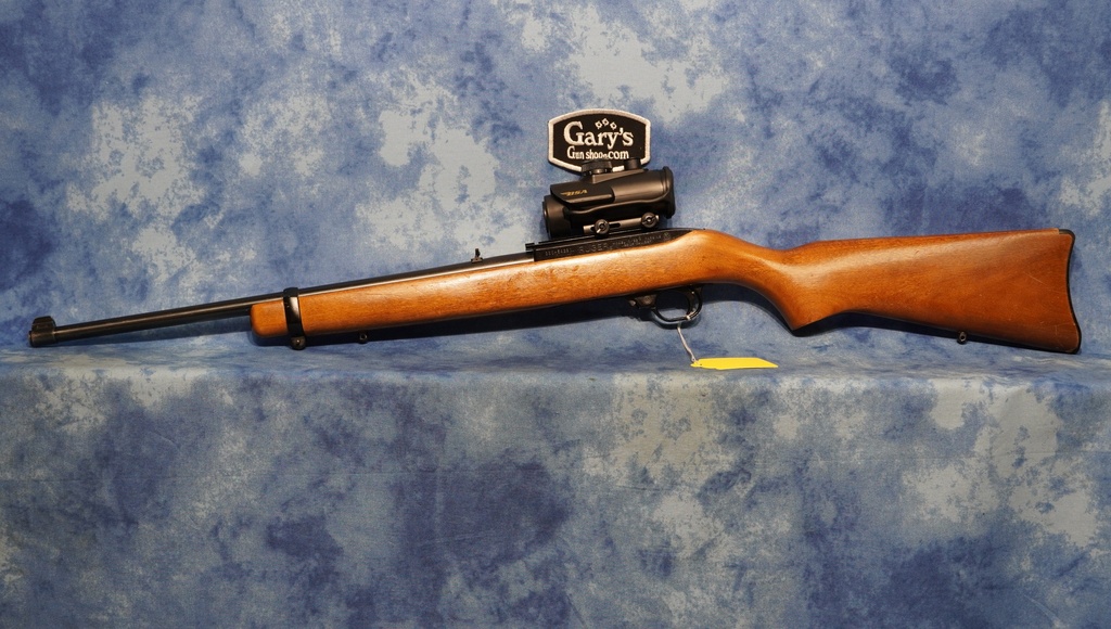 USED RUGER 10/22 WOOD STOCK 22 LR RED DOT