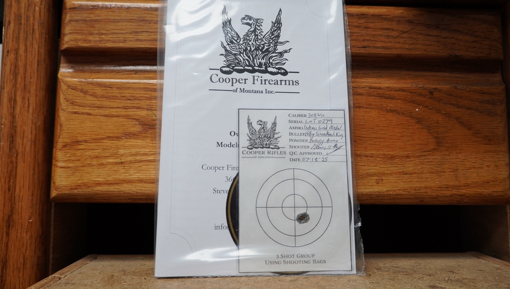 COOPER MONTANA HERITAGE RIFLE 308 WIN AAA WALNUT steel 24" bbl