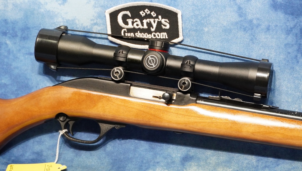 USED MARLIN MODEL 60 WOOD BLUED 22 LR  WITH SCOPE 
