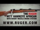 RUGER 57160 M77 HAWKEYE AFRICAN 35 WHELEN 24" BBL