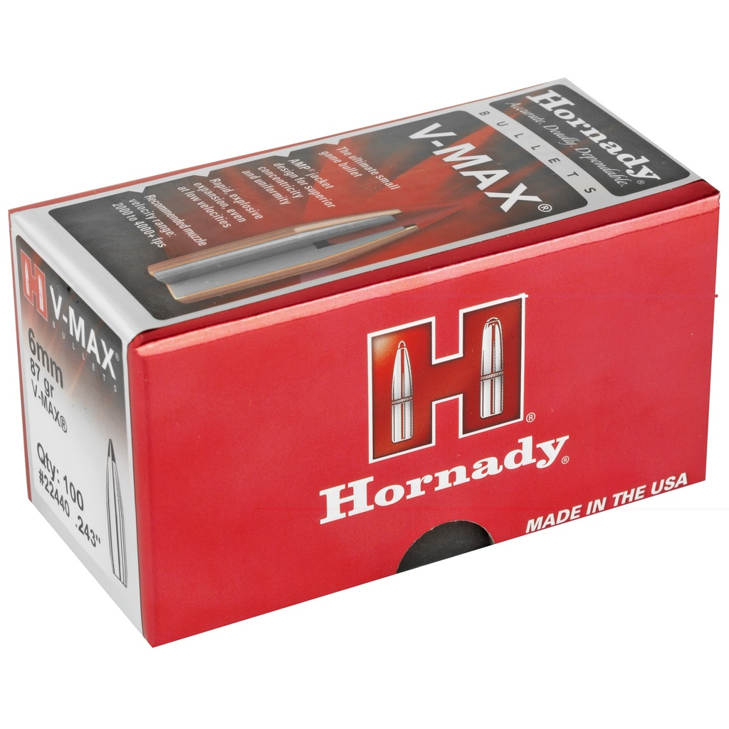 Hrndy V-max 6mm .243 87gr 100ct