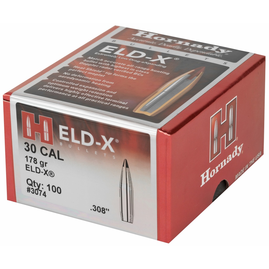 Hrndy Eld-x 30cal .308 178gr 100ct