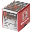 Hrndy 22cal .224 55gr Sp W/c 100ct