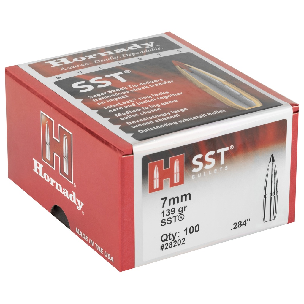 Hrndy Sst 7mm .284 139gr 100ct