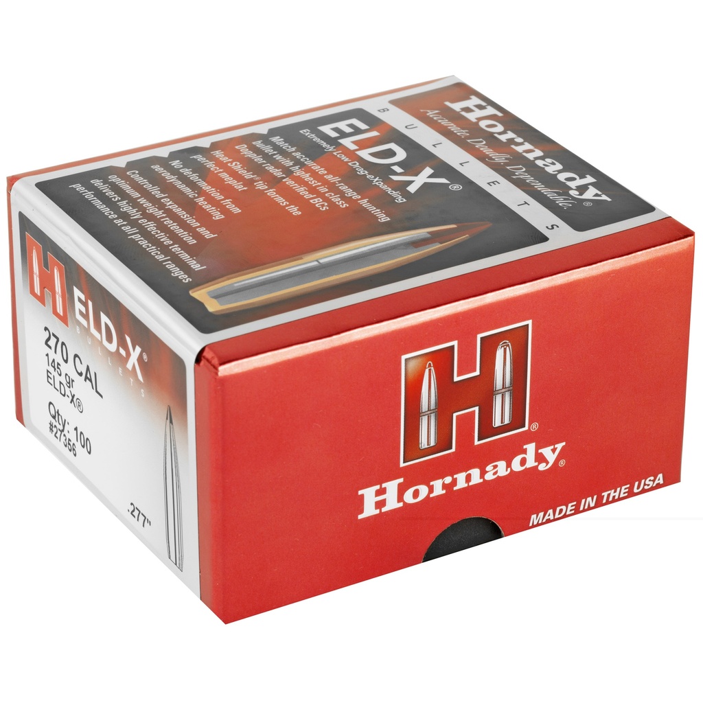 Hrndy Eld-x 270cal .277 145gr 100ct