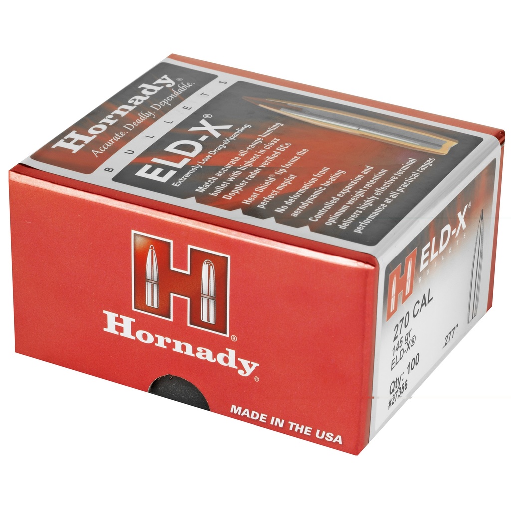 Hrndy Eld-x 270cal .277 145gr 100ct