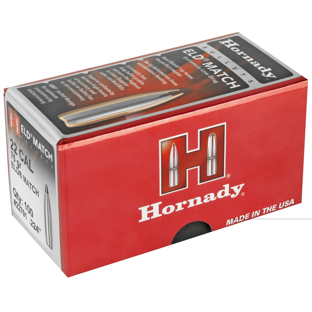 Hrndy Eld-m 22cal .224 75gr 100ct