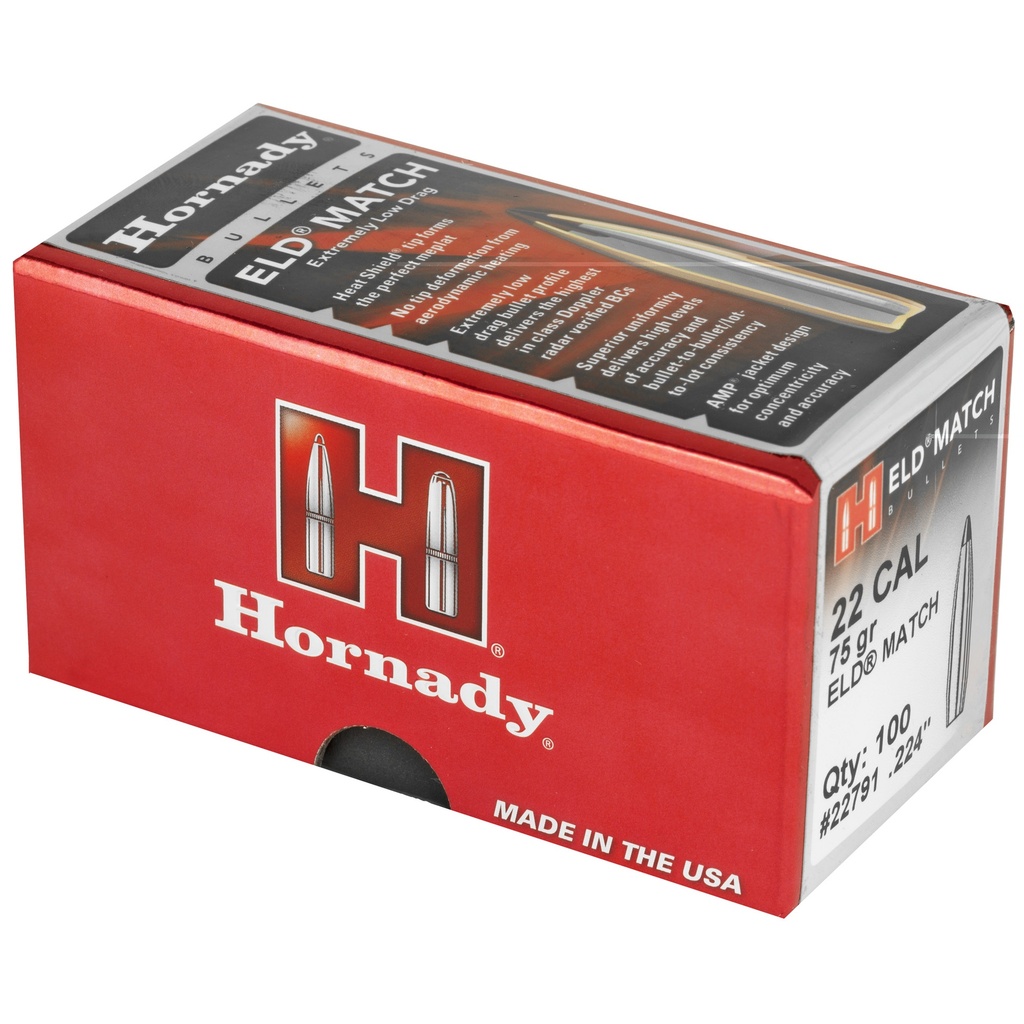 Hrndy Eld-m 22cal .224 75gr 100ct