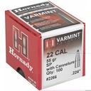 Hrndy 22cal .224 55gr Sp W/c 100ct