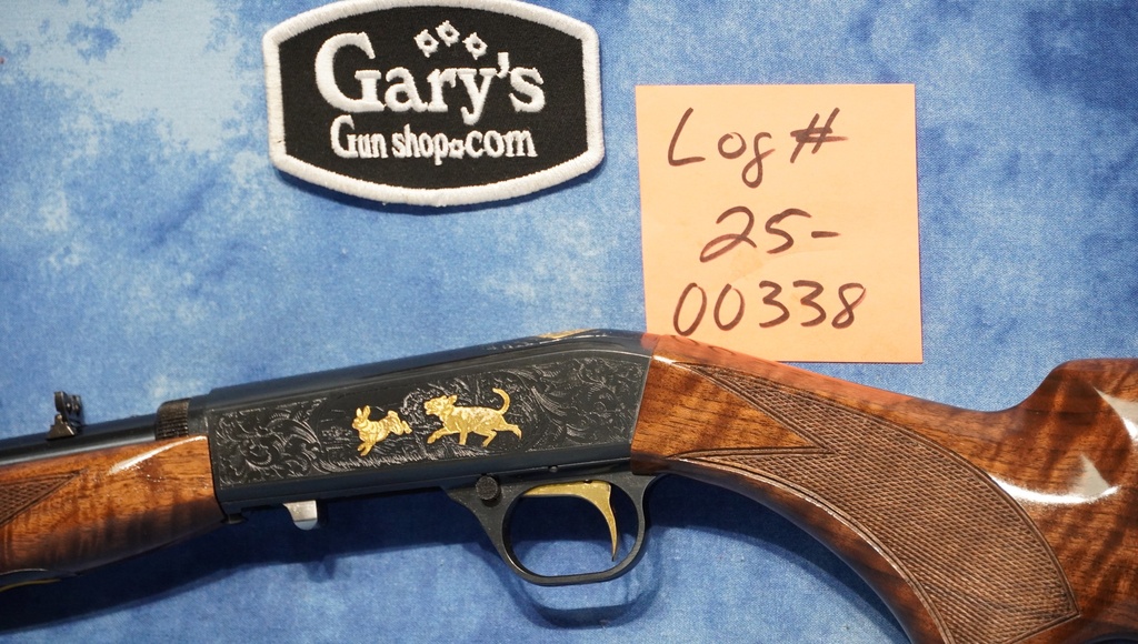 Browning 021002102 SA-22 GRADE VI 22 LR Polished Blued 24K Gold Receiver 