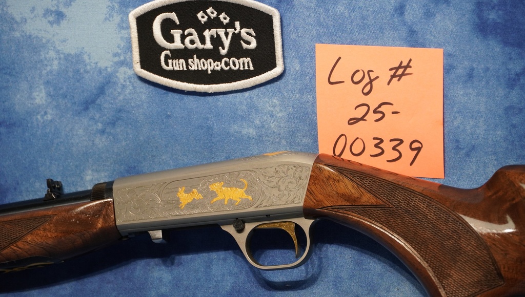 BROWNING SA-22 GRADE VI 22 LR GRAYED 24K GOLD INLAY 021003102