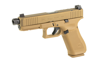 GLOCK G17 GEN 5 FDE 9MM OPTICS READY THREADED