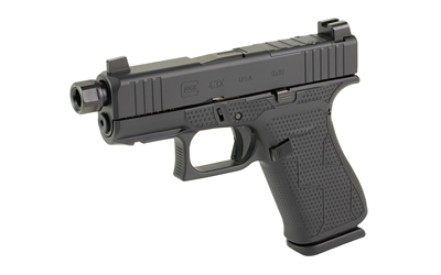 GLOCK G43X BLACKOUT 9MM O.R. BLACK THREADED