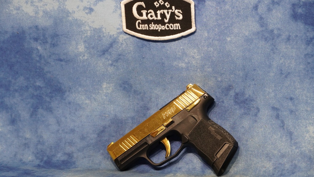 SEATTLE ENGRAVING SIG SAUER P365 24KT GOLD 380 ACP M/S