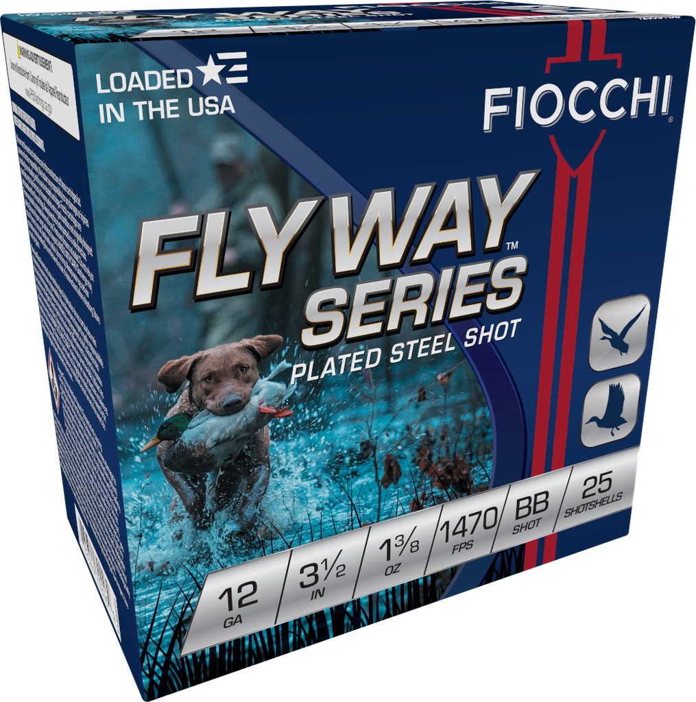 FIOCCHI FLYWAY 1235STBB 12GA 3 1/2" BB STEEL 1 3/8 25RD