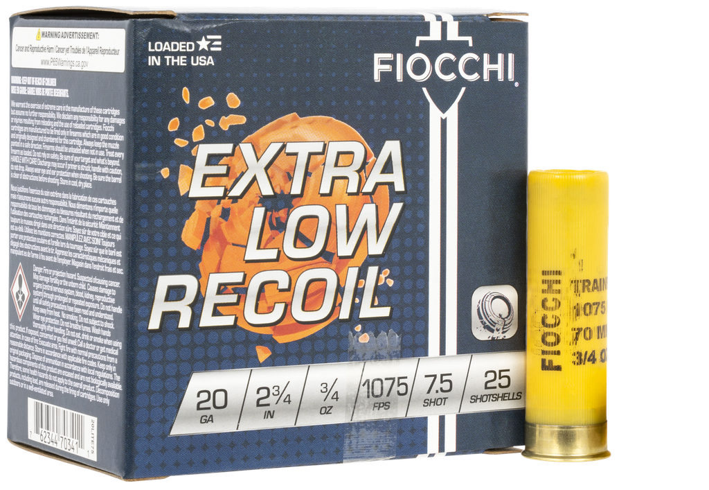 FIOCCHI EXACTA TARGET, FIO 20LITE75  LR TRNR      20 2.75 7SHT  3/4 25/10
