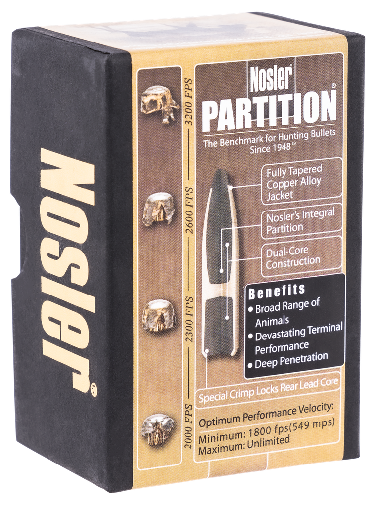 NOSLER 16322 PARTITION 270 CALIBER 130 GRAIN PARTITION SPITZER 50 CNT