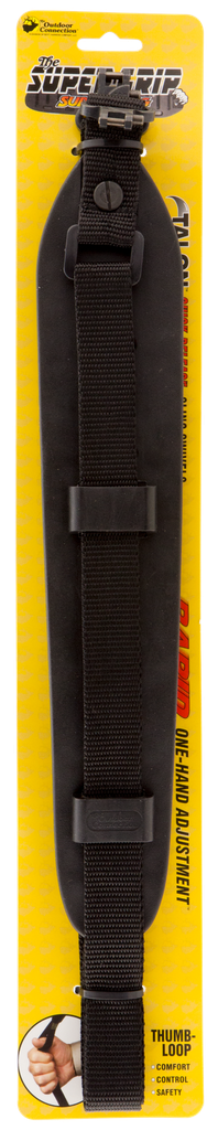 OUTDOOR CONNECTION SGSS20970 SUPER GRIP SLING BLACK RUBBER PADDING 32" OAL PADDED RIFLE/SHOTGUN