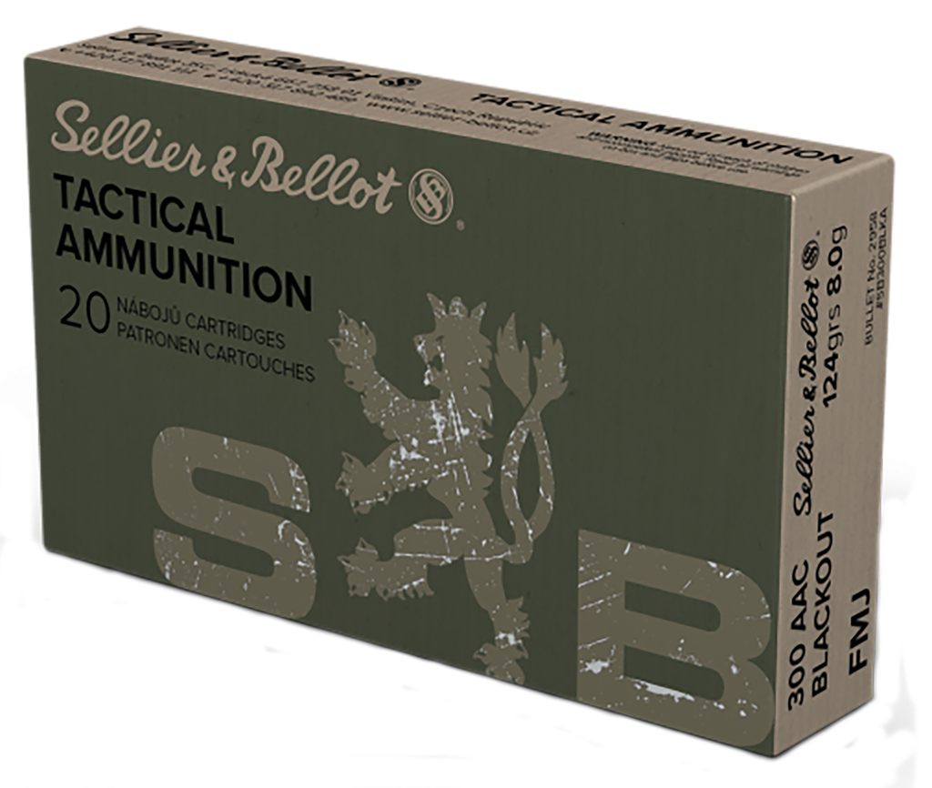 SELLIER & BELLOT 300 BLACK OUT 124GR FMJ 20 RND SB300BLKA