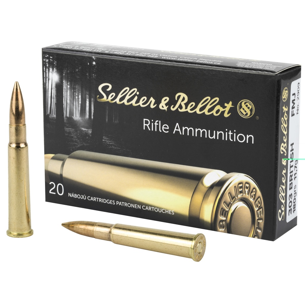 SELLIER & BELLOT SB303A 303 BRITISH 180GR FMJ 20 RNDS 