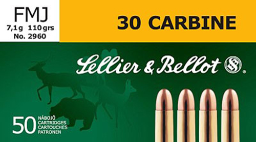 SELLIER & BELLOT SB30A 30 CARBINE 110 GRAIN FMJ 50 RNDS