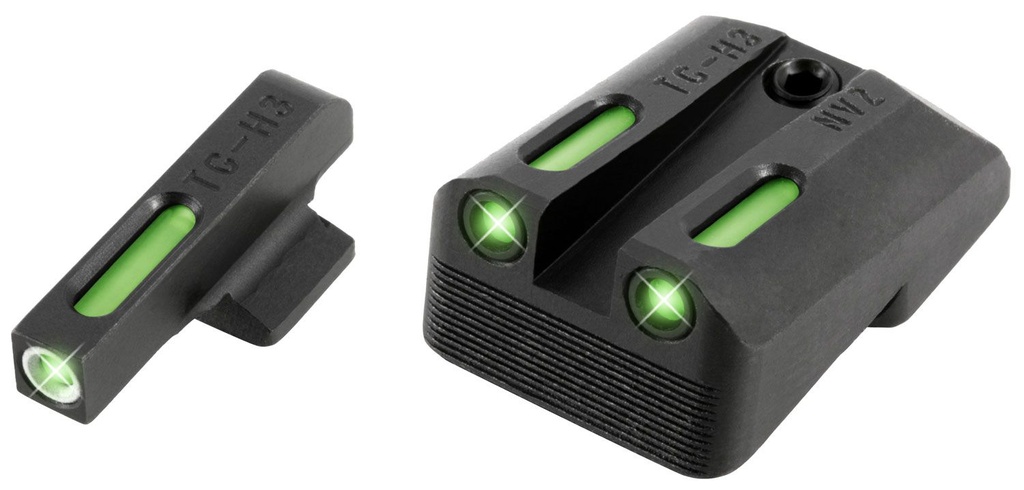 TRUGLO BRITE-SITE TFX DAY/NIGHT SIGHTS 1911 PISTOL WITH NOVAK 260-500 TRITIUM TG13NV3A