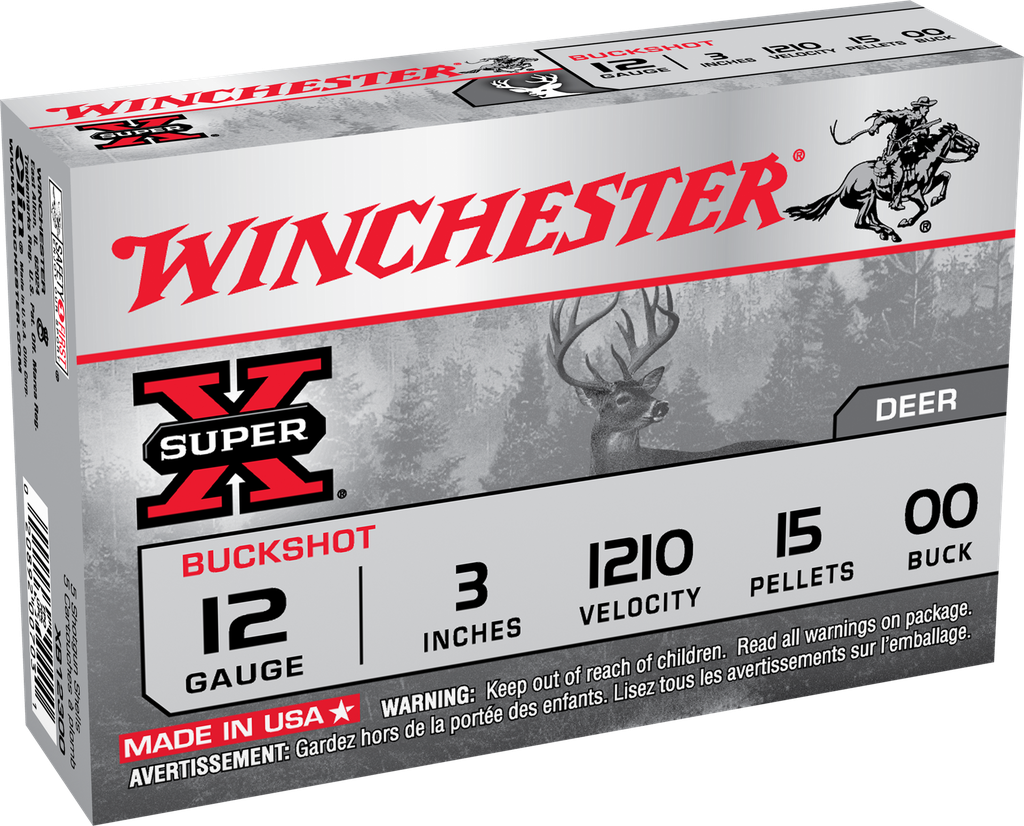WINCHESTER XB12300 SUPER-X 12 GA 00 BUCK 3" 5 RNDS