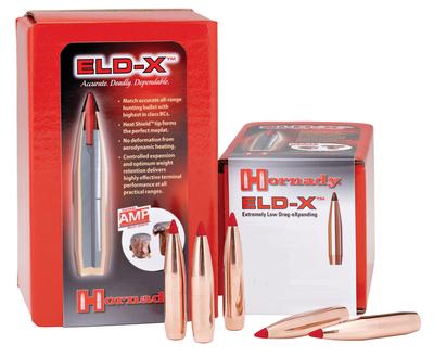 HORNADY 2635 ELD-X 6.5MM .264 143 GR EXTREMELY LOW DRAG EXPANDING 100 PER