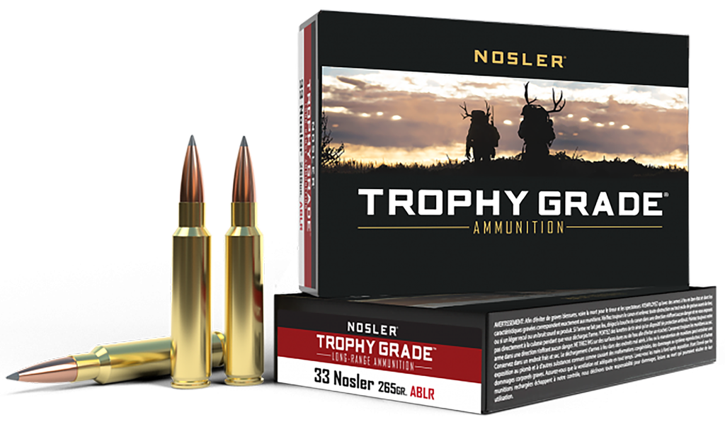 NOSLER 60099 TROPHY GRADE LONG-RANGE 33 NOSLER 265 GRAIN ABLR 20 RNDS
