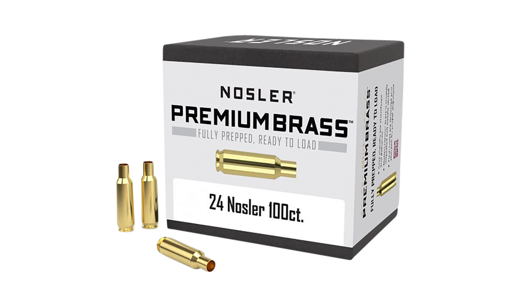 NOSLER 10085 PREMIUM BRASS RIFLE BRASS 24 NOSLER 100 RNDS