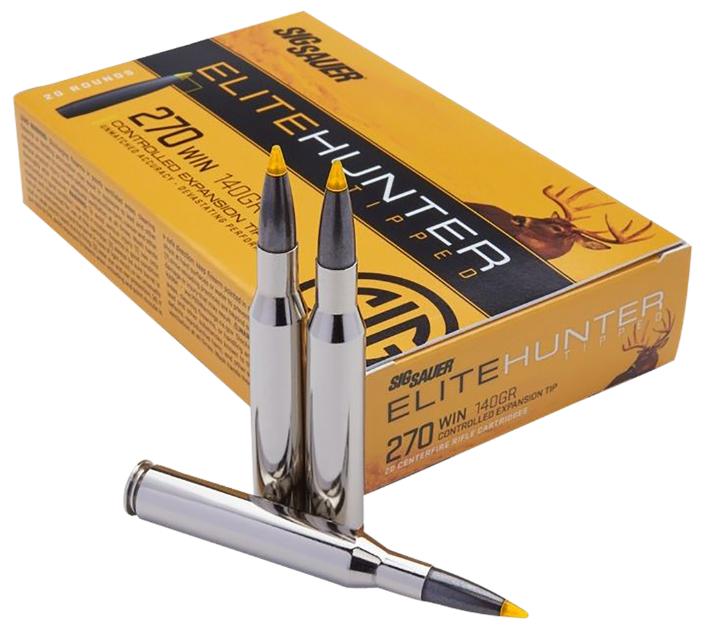 SIG SAUER ELITE HUNTER TIPPED  270 WIN  140 GR   20 RNDS  E270TH220