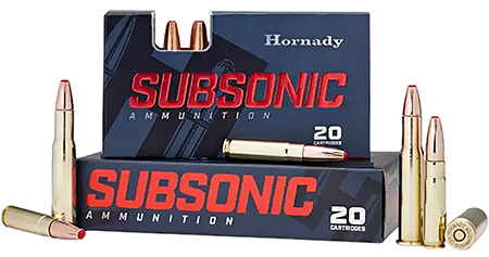 HORNADY 82247 SUBSONIC RIFLE 450 BUSHMASTER 395 GRAIN SUB-X 20 RNDS