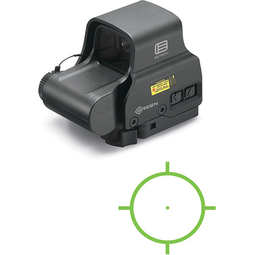 EOTECH EXPS2-0GRN 1X 68 MOA RING/1 MOA GREEN DOT BLACK CR123A QD