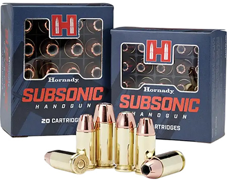 HORNADY 90971 SUBSONIC HANDGUN 45 ACP 230 GRAIN XTP SUBSONIC 20 RNDS