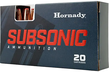 HORNADY 82742 SUBSONIC RIFLE 45-70 GOV'T 410 GRAIN SUB-X 20 PER BOX
