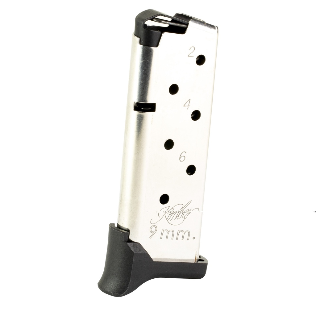 KIMBER 1200930A MICRO 9 TAC-MAG 7 ROUND EXTENDED 9MM SILVER MAGAZINE