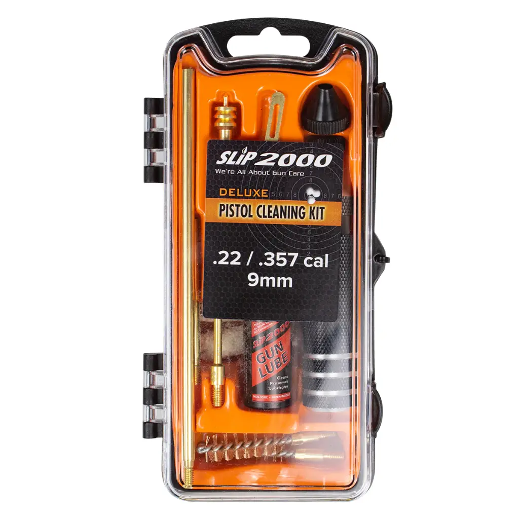 SLIP 2000 60878 DELUXE PISTOL CLEANING KIT 22CAL/9MM/357 60878