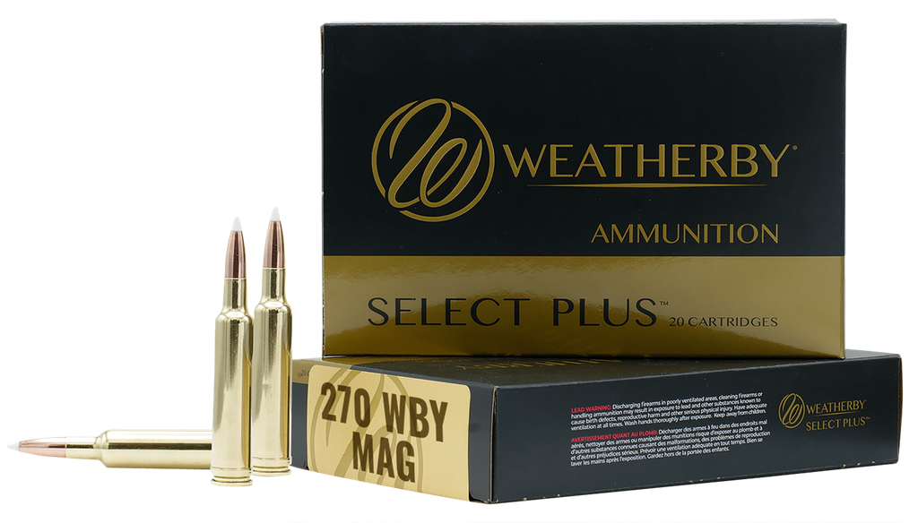 WWEATHERBY B270130TTSX SELECT PLUS 270 WBY MAG 130 GRAIN BARNES TIPPED TSX LEAD FREE 20 RNDS